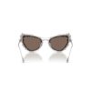 2 In 1 Clip-On Sunglasses Statement, Cat-Eye Shape, Sk7011, White