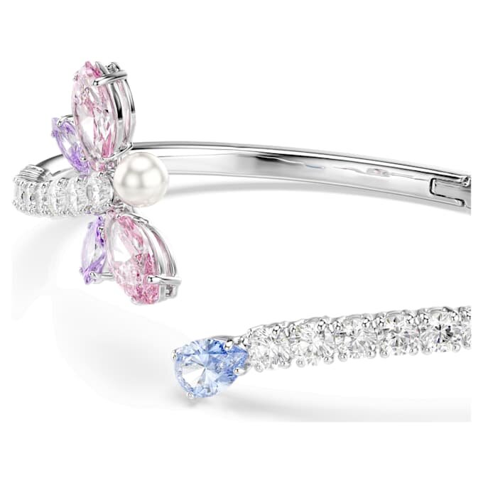Ariana Grande X Swarovski Bangle Mixed Cuts, Dragonfly, Multicolored, Rhodium Plated Ariana Grande X Swarovski Bangle Mixed Cuts, Dragonfly, Multicolored, Rhodium Plated