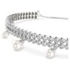 Ariana Grande X Swarovski Bracelet Crystal Pearl, Round Cut, White, Rhodium Plated