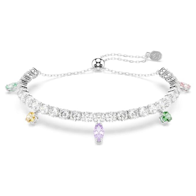 Ariana Grande X Swarovski Bracelet Mixed Cuts, Multicolored, Rhodium Plated Ariana Grande X Swarovski Bracelet Mixed Cuts, Multicolored, Rhodium Plated