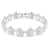 Ariana Grande X Swarovski Bracelet Round Cut, Flower, White, Rhodium Plated