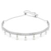 Ariana Grande X Swarovski Choker Crystal Pearl, Round Cut, White, Rhodium Plated