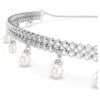 Ariana Grande X Swarovski Choker Crystal Pearl, Round Cut, White, Rhodium Plated