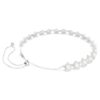 Ariana Grande X Swarovski Choker Crystal Pearl, Round Cut, White, Rhodium Plated