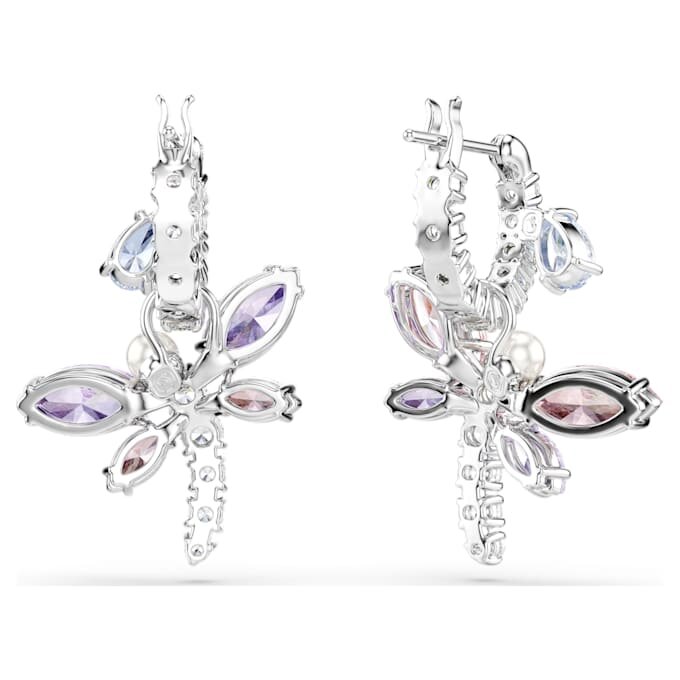 Ariana Grande X Swarovski Drop Earrings Mixed Cuts, Dragonfly, Multicolored, Rhodium Plated Ariana Grande X Swarovski Drop Earrings Mixed Cuts, Dragonfly, Multicolored, Rhodium Plated