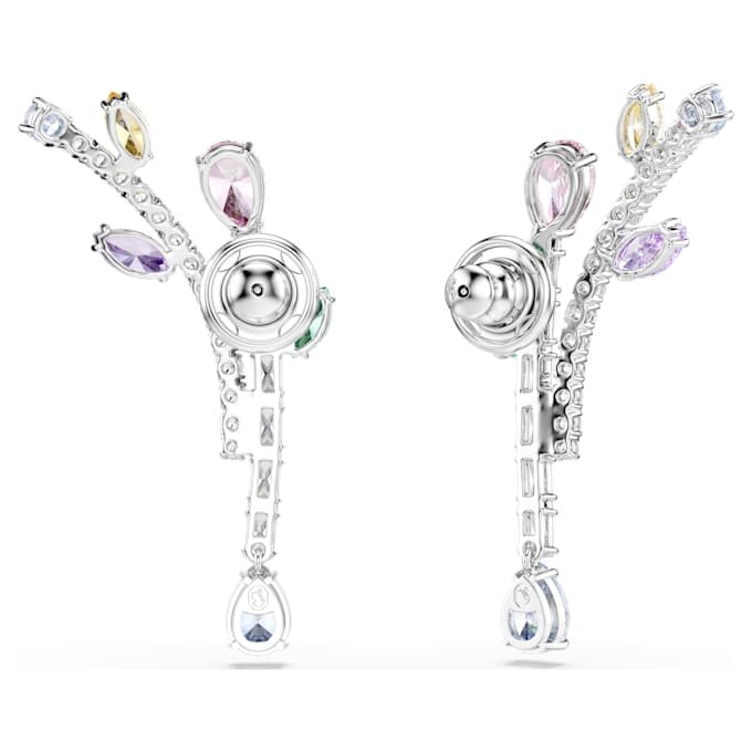 Ariana Grande X Swarovski Drop Earrings Mixed Cuts, Multicolored, Rhodium Plated Ariana Grande X Swarovski Drop Earrings Mixed Cuts, Multicolored, Rhodium Plated