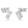Ariana Grande X Swarovski Ear Cuffs Baguette Cut, White, Rhodium Plated