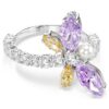 Ariana Grande X Swarovski Motif Ring Mixed Cuts, Dragonfly, Multicolored, Rhodium Plated Ariana Grande X Swarovski Motif Ring Mixed Cuts, Dragonfly, Multicolored, Rhodium Plated