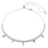 Ariana Grande X Swarovski Necklace Mixed Cuts, Multicolored, Rhodium Plated Ariana Grande X Swarovski Necklace Mixed Cuts, Multicolored, Rhodium Plated