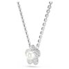 Ariana Grande X Swarovski Pendant Crystal Pearl, Round Cut, Flower, White, Rhodium Plated