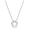 Ariana Grande X Swarovski Pendant Crystal Pearl, Round Cut, Flower, White, Rhodium Plated