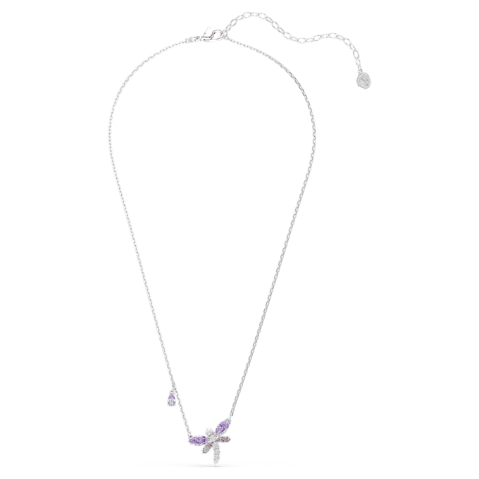 Ariana Grande X Swarovski Pendant Mixed Cuts, Dragonfly, Multicolored, Rhodium Plated Ariana Grande X Swarovski Pendant Mixed Cuts, Dragonfly, Multicolored, Rhodium Plated