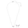 Ariana Grande X Swarovski Set Mixed Cuts, Multicolored, Rhodium Plated