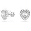 Ariana Grande X Swarovski Stud Earrings Mixed Cuts, Heart, White, Rhodium Plated Ariana Grande X Swarovski Stud Earrings Mixed Cuts, Heart, White, Rhodium Plated