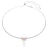 Ariana Grande X Swarovski Y Necklace Mixed Cuts, Dragonfly, Multicolored, Rhodium Plated