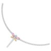 Ariana Grande X Swarovski Y Necklace Mixed Cuts, Dragonfly, Multicolored, Rhodium Plated