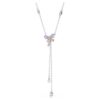 Ariana Grande X Swarovski Y Necklace Mixed Cuts, Dragonfly, Multicolored, Rhodium Plated
