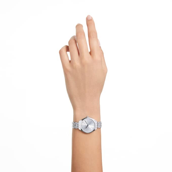 Attract Watch Swiss Made, Metal Bracelet, Silver Tone, Stainless Steel Attract Watch Swiss Made, Metal Bracelet, Silver Tone, Stainless Steel