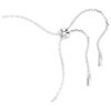 Birthstone Bracelet Square Cut, August, Green, Rhodium Plated Birthstone Bracelet Square Cut, August, Green, Rhodium Plated