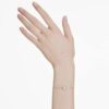 Birthstone Bracelet Square Cut, June, Pink, Rhodium Plated Birthstone Bracelet Square Cut, June, Pink, Rhodium Plated