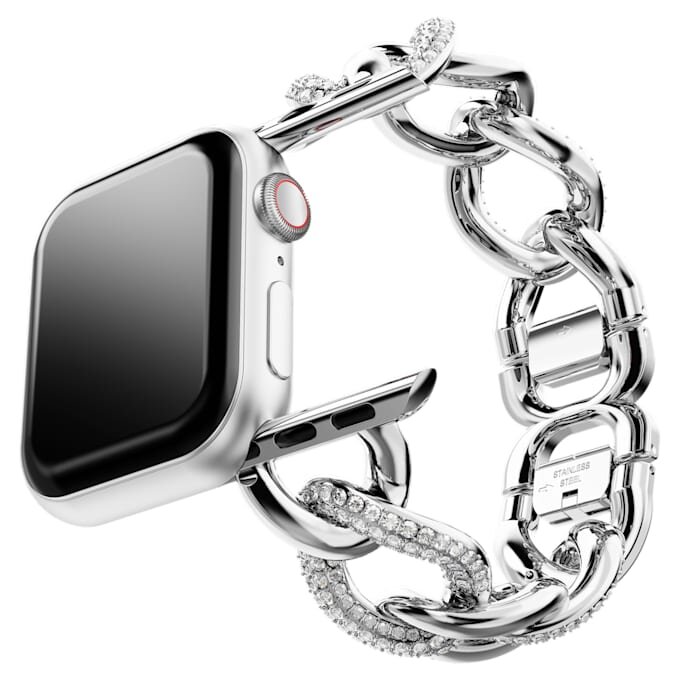 Chain Strap for Apple Watch® 40Mm & 41Mm, Silver Tone, Stainless Steel Chain Strap for Apple Watch® 40Mm & 41Mm, Silver Tone, Stainless Steel
