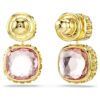 Chroma Drop Earrings Cushion Cut, Multicolored, Gold-Tone Plated Chroma Drop Earrings Cushion Cut, Multicolored, Gold-Tone Plated