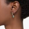 Chroma Drop Earrings Pear Cut, Green, Gold-Tone Plated Chroma Drop Earrings Pear Cut, Green, Gold-Tone Plated