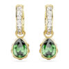 Chroma Drop Earrings Pear Cut, Green, Gold-Tone Plated Chroma Drop Earrings Pear Cut, Green, Gold-Tone Plated
