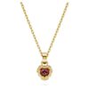Chroma Pendant Heart, Red, Gold-Tone Plated