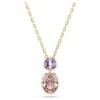 Chroma Pendant Mixed Cuts, Multicolored, Gold-Tone Plated