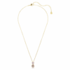 Chroma Pendant Mixed Cuts, Multicolored, Gold-Tone Plated