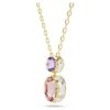 Chroma Pendant Mixed Cuts, Multicolored, Gold-Tone Plated