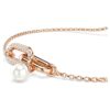 Constella Bracelet Crystal Pearl, Round Cut, White, Rose Gold-Tone Plated