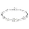 Constella Bracelet Crystal Pearl, Round Cuts, White, Rhodium Plated