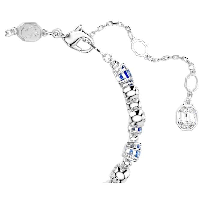 Constella Bracelet Mixed Cuts, Blue, Rhodium Plated Constella Bracelet Mixed Cuts, Blue, Rhodium Plated