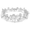 Constella Bracelet Mixed Cuts, White, Rhodium Plated Constella Bracelet Mixed Cuts, White, Rhodium Plated