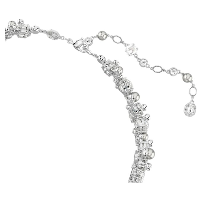 Constella Choker Crystal Pearl, Round Cut, White, Rhodium Plated Constella Choker Crystal Pearl, Round Cut, White, Rhodium Plated