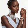Constella Choker Crystal Pearl, Round Cut, White, Rhodium Plated Constella Choker Crystal Pearl, Round Cut, White, Rhodium Plated