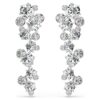 Constella Drop Earrings Mixed Cuts, White, Rhodium Plated Constella Drop Earrings Mixed Cuts, White, Rhodium Plated