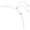 Constella Necklace Crystal Pearl, Round Cuts, White, Rhodium Plated