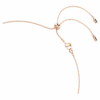 Constella Necklace Crystal Pearl, Round Cuts, White, Rose Gold-Tone Plated
