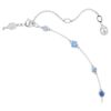 Constella Necklace Mixed Cuts, Blue, Rhodium Plated