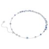 Constella Necklace Mixed Cuts, Blue, Rhodium Plated