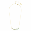Constella Necklace Mixed Cuts, Green, Gold-Tone Plated Constella Necklace Mixed Cuts, Green, Gold-Tone Plated