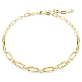 Constella Necklace White, Gold-Tone Plated