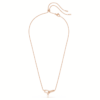 Constella Pendant Crystal Pearl, Round Cut, White, Rose Gold-Tone Plated