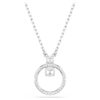 Constella Pendant Pavé, Round Cut, White, Rhodium Plated Constella Pendant Pavé, Round Cut, White, Rhodium Plated