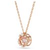 Constella Pendant Round Cut, Dancing Stone, Pink, Rose Gold-Tone Plated Constella Pendant Round Cut, Dancing Stone, Pink, Rose Gold-Tone Plated