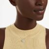 Constella Pendant Round Cut, Dancing Stone, White, Rhodium Plated Constella Pendant Round Cut, Dancing Stone, White, Rhodium Plated