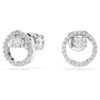 Constella Stud Earrings Round Cut, White, Rhodium Plated Constella Stud Earrings Round Cut, White, Rhodium Plated